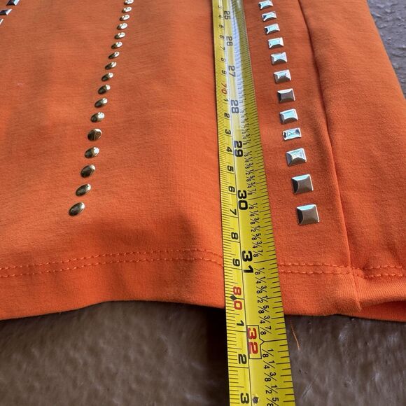 Bebe Addiction Vibrant Orange Fully Lined Bodycon Bodyshape Dress Size XS - Picture 12 of 15